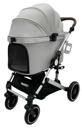 รถเข็นสำหรับสัตว์เลี้ยง PANDO รุ่น PLUS25 - เทา_1